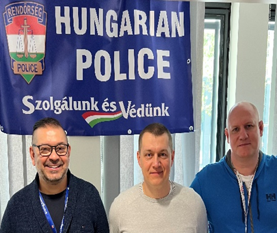 Dancs Róbert r. alezredes (balra), Szél Ferenc r. őrnagy (középen) és dr. Oláh Béla  r. alezredes (jobbra)