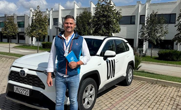 Barkóczi Csaba munka közben