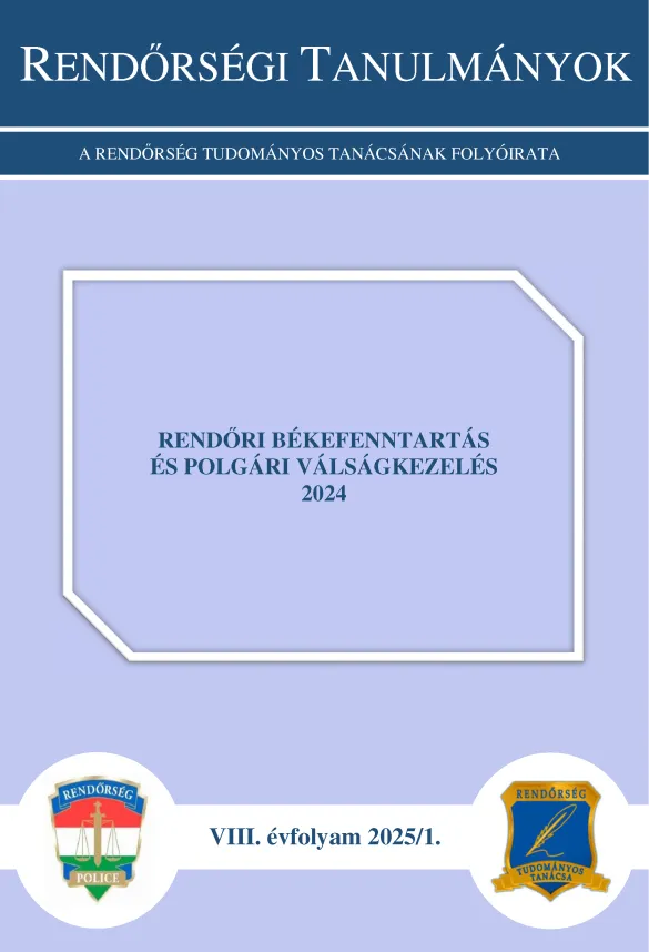Rendőrségi Tanulmányok címlapkép