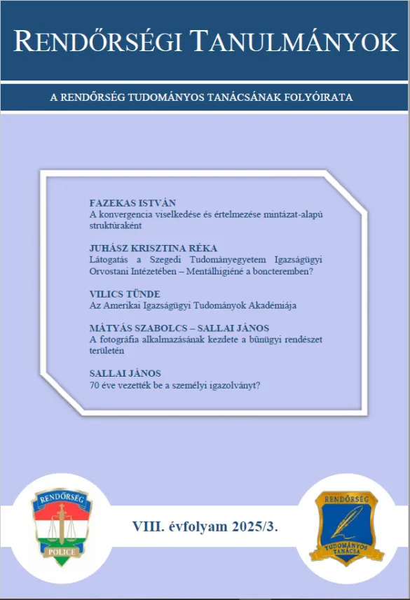 Rendőrségi Tanulmányok címlapkép
